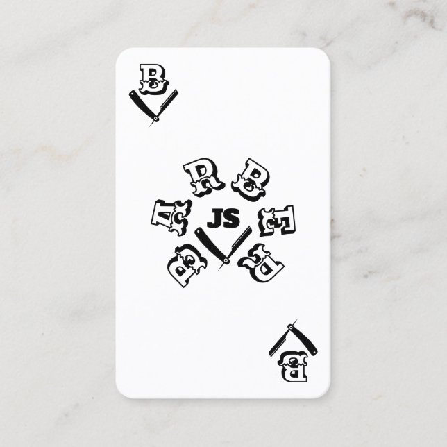 Ace-Card-Friseur Visitenkarte (Vorderseite)