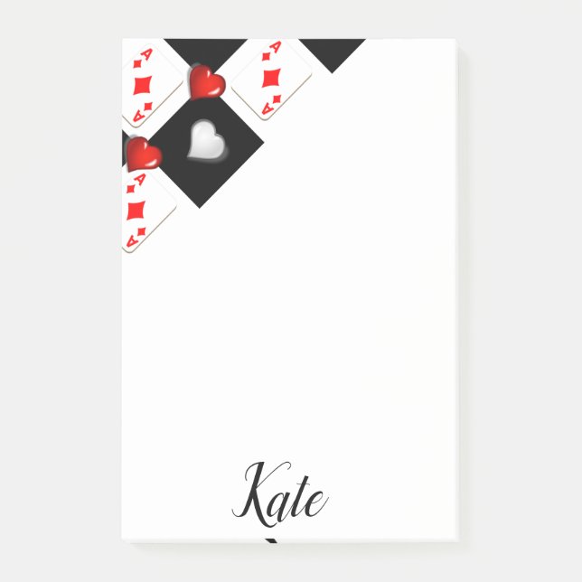 Ace Cards nach dem Kauf Post-it Klebezettel (Vorderseite)