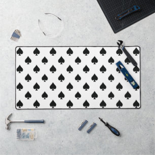 Ace de pique Motif noir et blanc