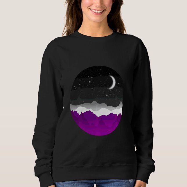 Ace-Demisexual-Greysexual Ident Sweatshirt (Vorderseite)