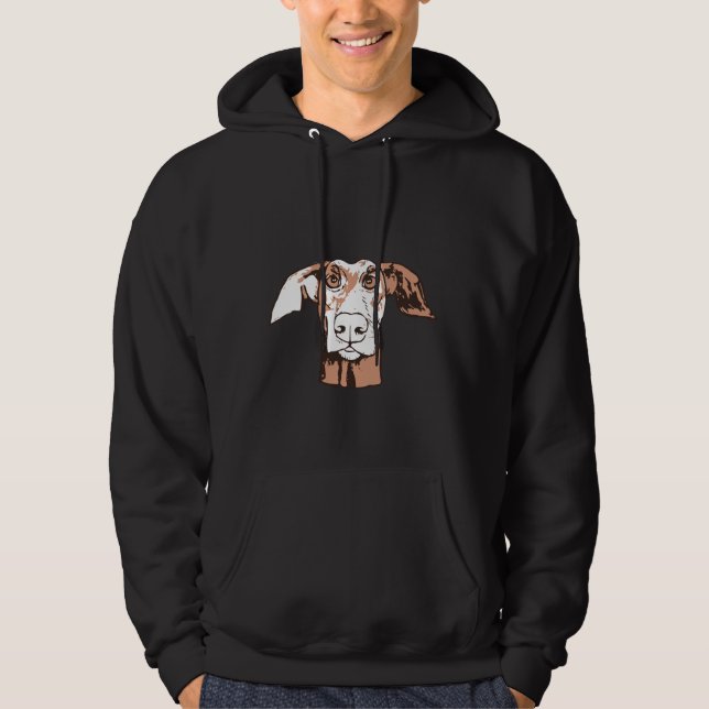 Ace den Dobermann Hoodie (Vorderseite)