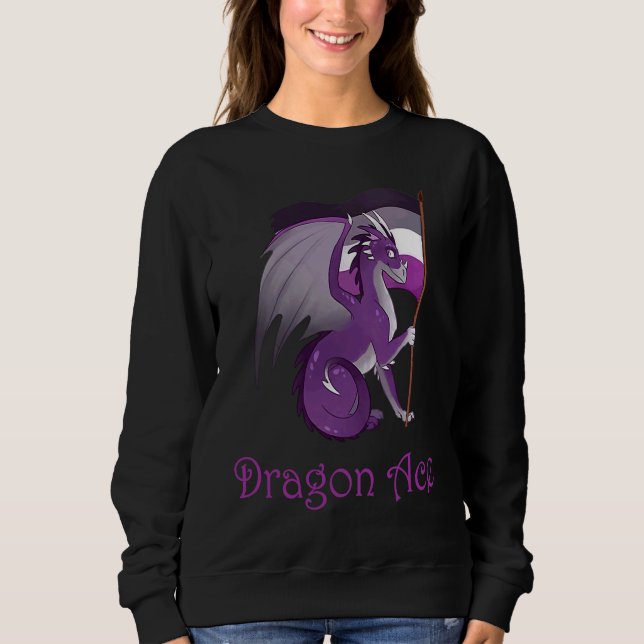 ACE Dragon  Asexual LGBT Dragon Sweatshirt (Vorderseite)