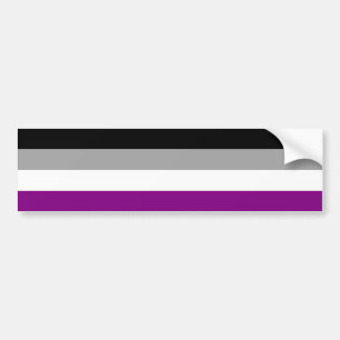 Ace-Flag (Asexualität) Autoaufkleber
