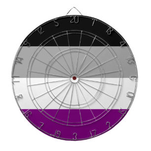 Ace-Flag (Asexualität) Dartscheibe
