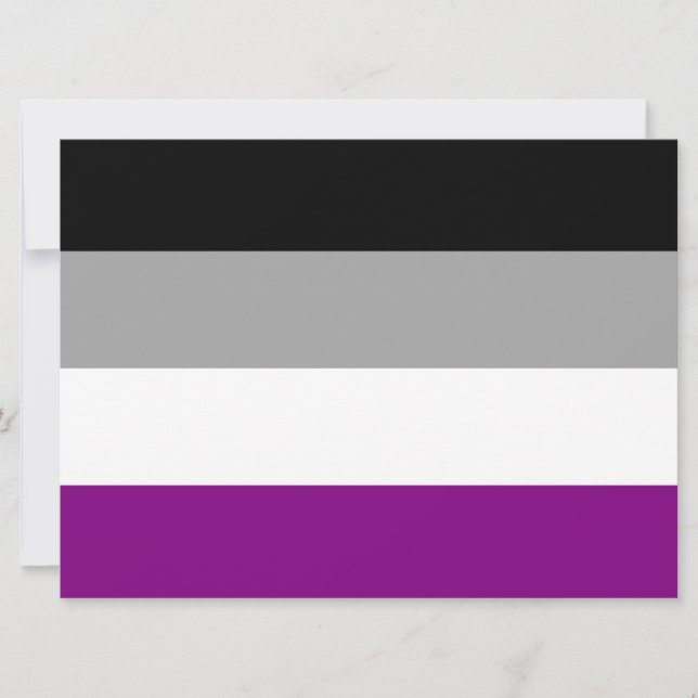 Ace-Flag (Asexualität) Karte (Vorderseite)