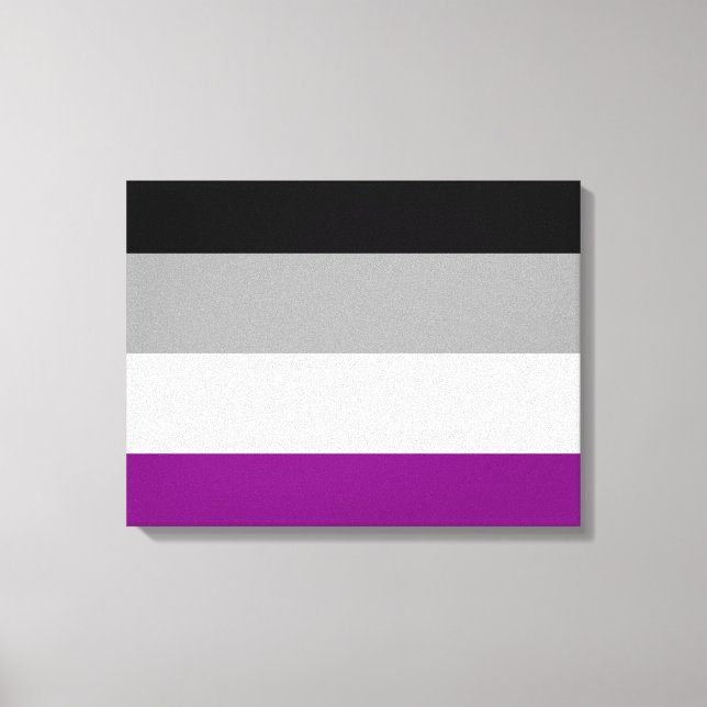 Ace-Flag (Asexualität) Leinwanddruck (Vorderseite)