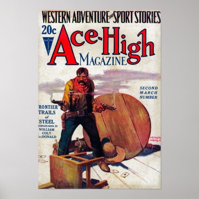 Ace High Magazine Cover 2 Poster (Vorne)