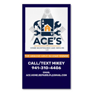 ACE Home Maintenance and Repairs Business Card Magnetische Visitenkarte