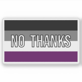 Ace No danke Funny Flag Aufkleber