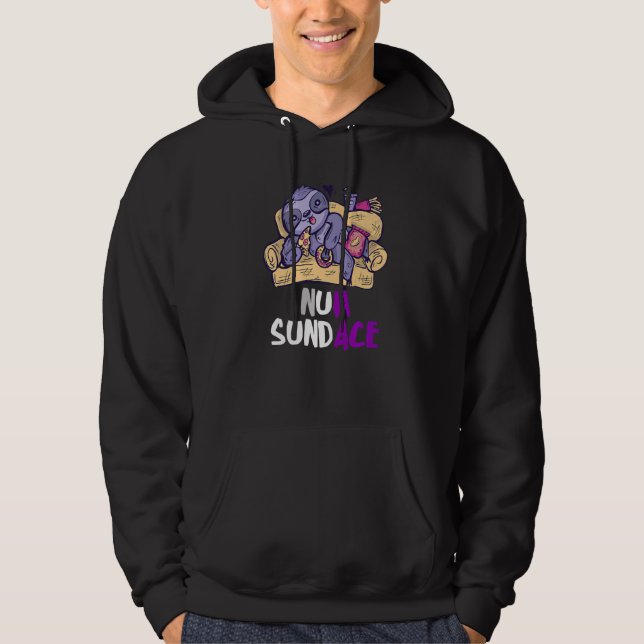 Ace No Sunday Gothy Lazy Sloth Asexuality LGBQA A Hoodie (Vorderseite)