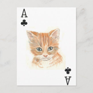 Ace of Clubs Postkarte