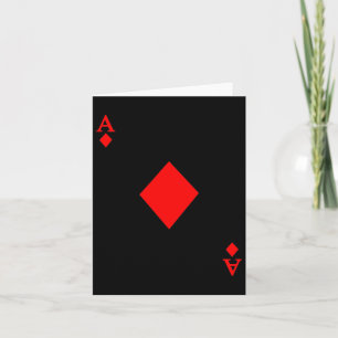 Ace of Diamond Deck of Cards Halloween-Kostüm Karte