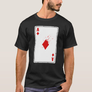 Ace of Diamonds Cards Decke Halloween-Kostüm T-Shirt