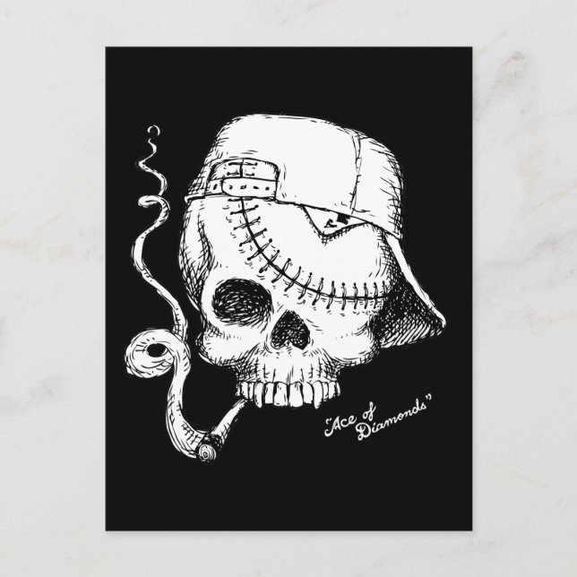Ace of Diamonds Postkarte (Vorderseite)
