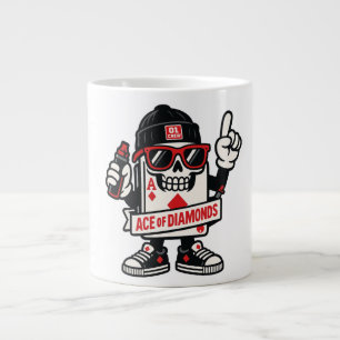 Ace of Diamonds Street Mascot — High-Roller Editio Jumbo-Tasse