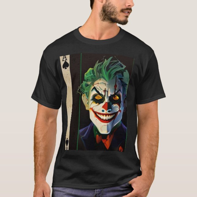  "Ace of Spades Joker T-Shirt – Bold & Stylish Gra (Vorderseite)