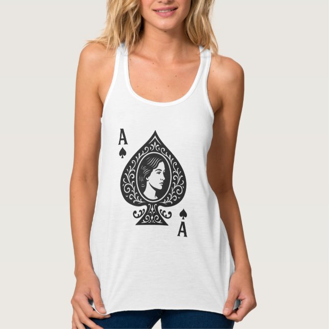 Ace of Spades - Lady Cameo Filigree Emblem Tank Top (Vorderseite)