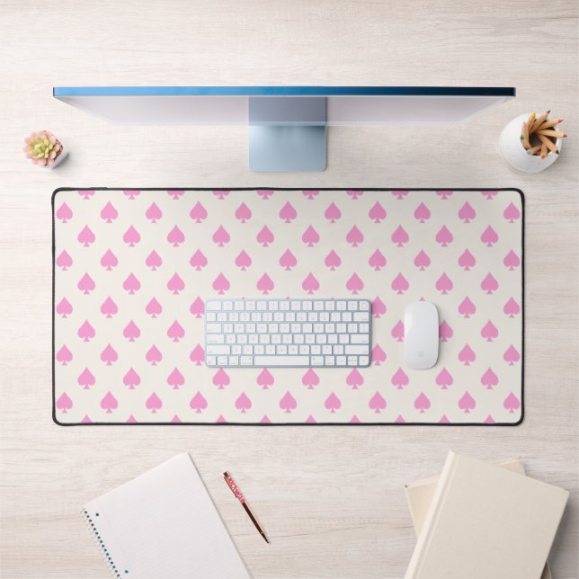 Ace of Spades Patter Pastel Rose tendance stylish (Bureau 1)