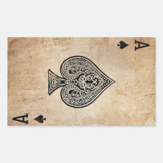 Ace of Spades Rechteckiger Aufkleber