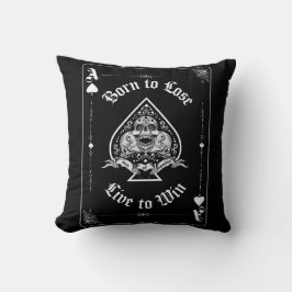 Ace of Spades Throw Pillow Kissen