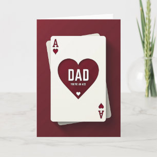 Ace Papa Vatertag Herz Karte