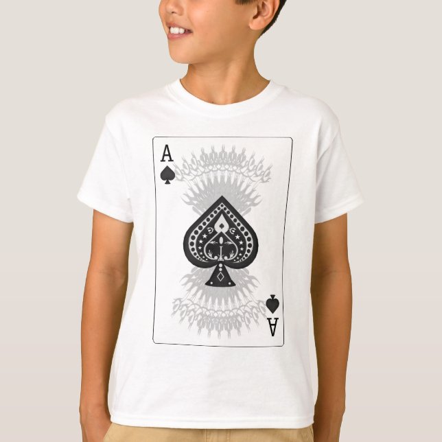 Ace-Poker-Karte: T-Shirt (Vorderseite)