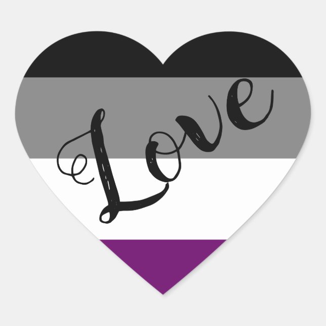 Ace-Pride-Aufkleber Herz-Aufkleber (Vorderseite)