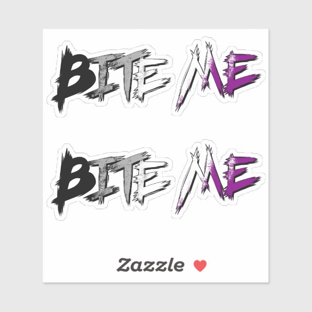 Ace Pride Beiss mich Aufkleber (Blatt)