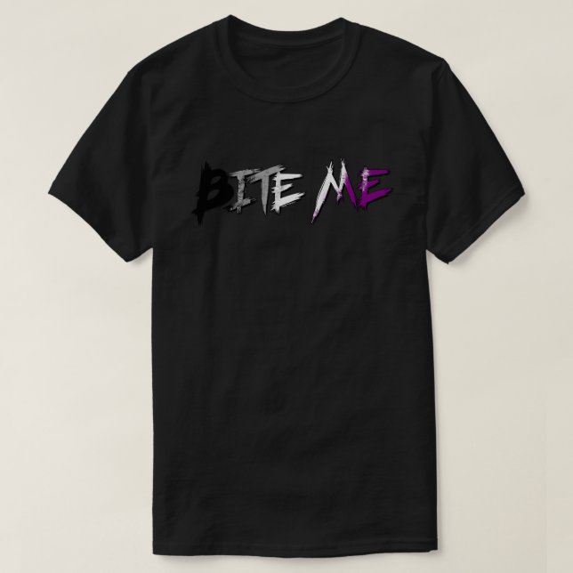 Ace Pride Beiss mich T-Shirt (Design vorne)