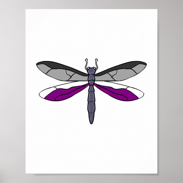 Ace Pride Dragonfly Poster (Vorne)