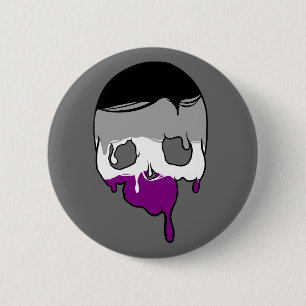 Ace Pride Driving Skull Button