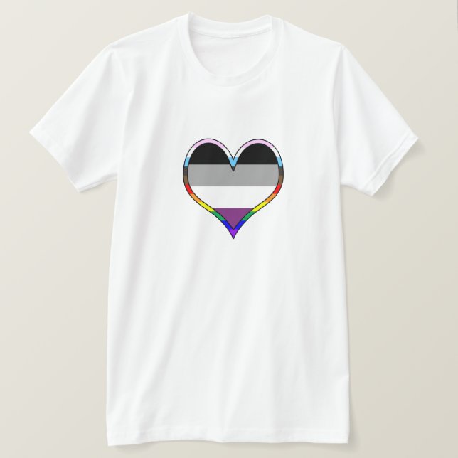 Ace Pride Heart T-Shirt (Design vorne)
