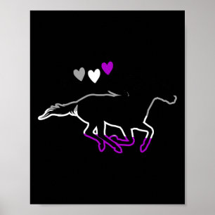Ace Pride Horseback Reitsport Aual Flag Poster