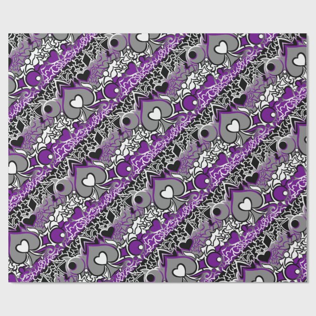 Ace Pride Squiggle Geschenkpapier (Flach)