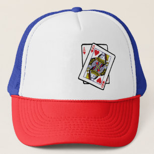 Ace & Queen of Hearts 21. Geburtstag Truckerkappe