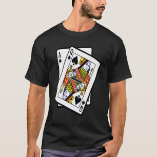Ace & Queen of Spades 21. Geburtstag 21. T-Shirt