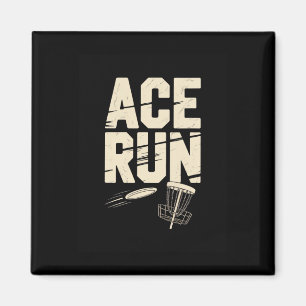 Ace Run Disc Golf Frisbee Sket Ketten Retro Magnet