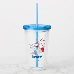 Ace Snoopy auf dem Eis-Pop Acryltrinkbecher