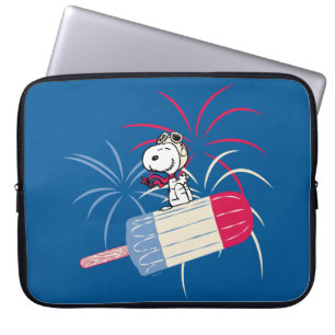Ace Snoopy auf dem Eis-Pop Laptopschutzhülle