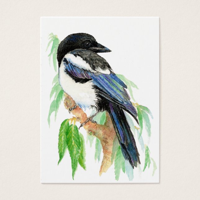 ACEO ATC Magpies (Vorderseite)