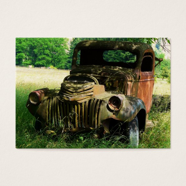 ACEO Rusty old Farm Truck Foto (Vorderseite)