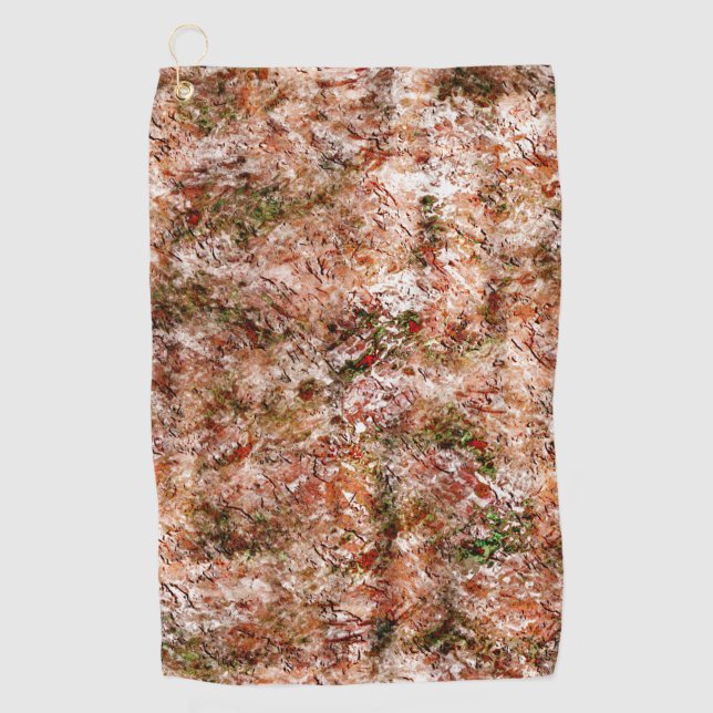 Acer Wald unter Baumwolle oder Gestein unter Boden Golfhandtuch (Vorderseite)