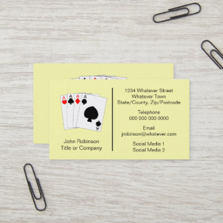 Aces Design Casino Visitenkarte
