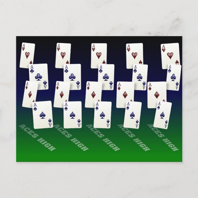 Aces High Postkarte (Vorderseite)