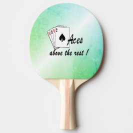 Aces oberhalb der Erholung Green Tischtennis Schläger