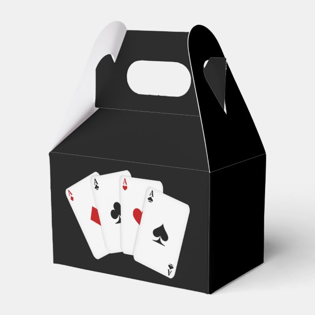 Aces play card Poker Party Günstige Box Geschenkschachtel (Vorderseite)