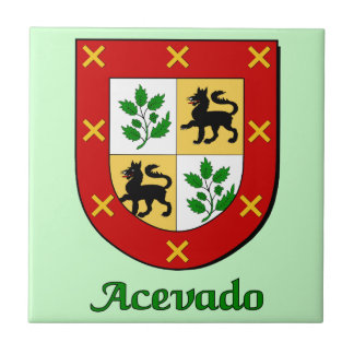 Acevado-Familienschild Fliese