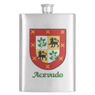 Acevado Heraldic Shield Flachmann