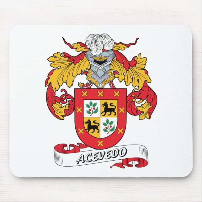 Acevedo Familienwappen Mousepad (Vorne)