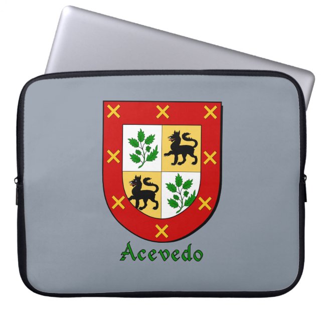 Acevedo Family Shield Laptopschutzhülle (Vorderseite)